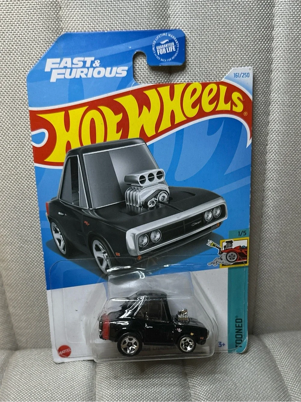 Fast & Furious Black Mini Tooned Toy Car